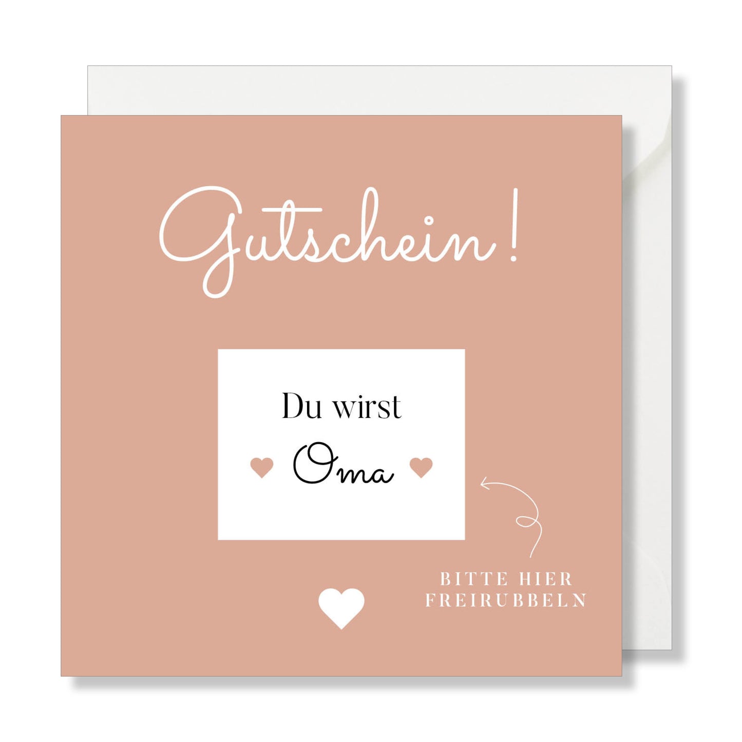 Gelbe quadratische Grußkarte "ich liebe dich mehr als Käse".