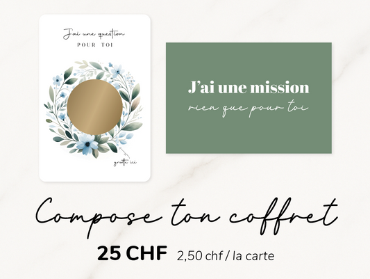 Coffret 10 cartes demande mariage