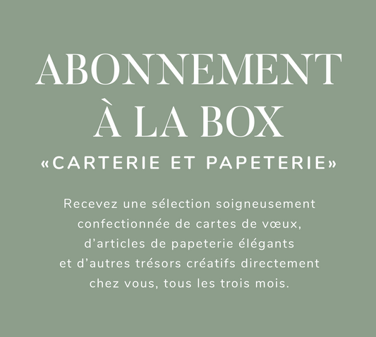 Box SEVEN PAPER Karten &amp; Briefpapier - Abonnement