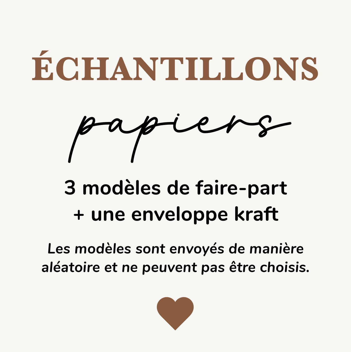 3 Échantillons faire-part de naissance