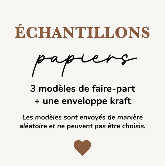 3 Échantillons faire-part de naissance