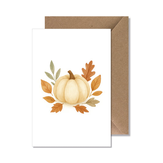 Carte de vœux A6 "courge" illustration