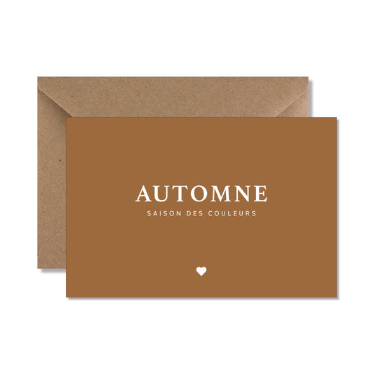 Carte de vœux A6 "automne"