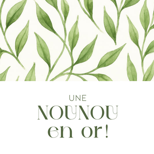 Box nounou en OR – Tendresse en feuilles