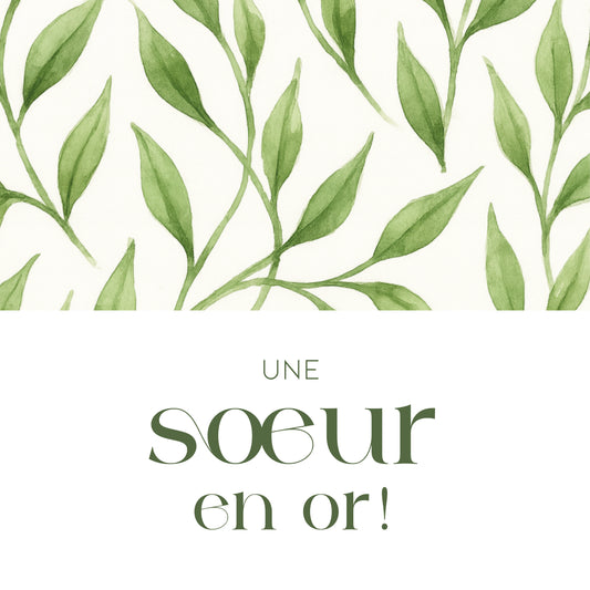 Box sœur en OR – Tendresse en feuilles