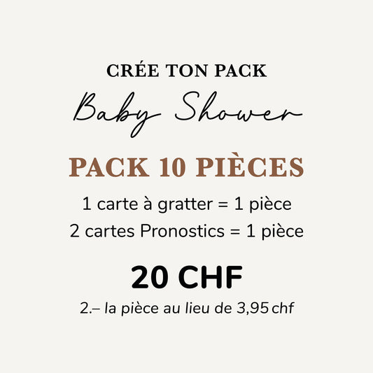 Coffret 10 pièces Baby Shower