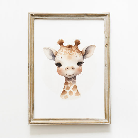 Poster ‘girafe’ A4 ou A3