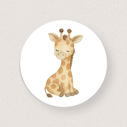 Lot 10 stickers 'girafe' 3 cm
