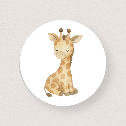 Lot 10 stickers 'girafe' 3 cm