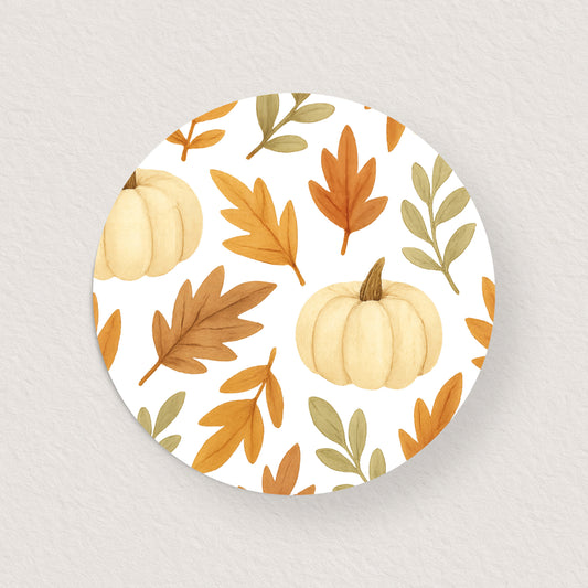 Lot 10 stickers 'automne' illustration 3 cm