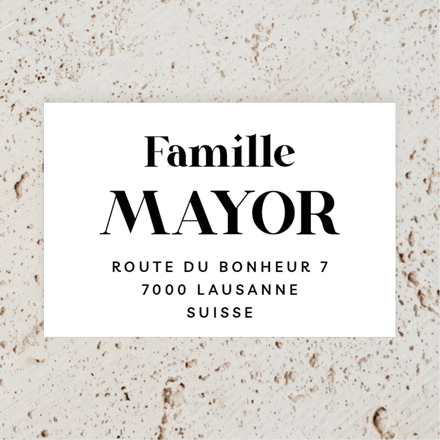 Tampon à personnaliser avec adresse modèle 7