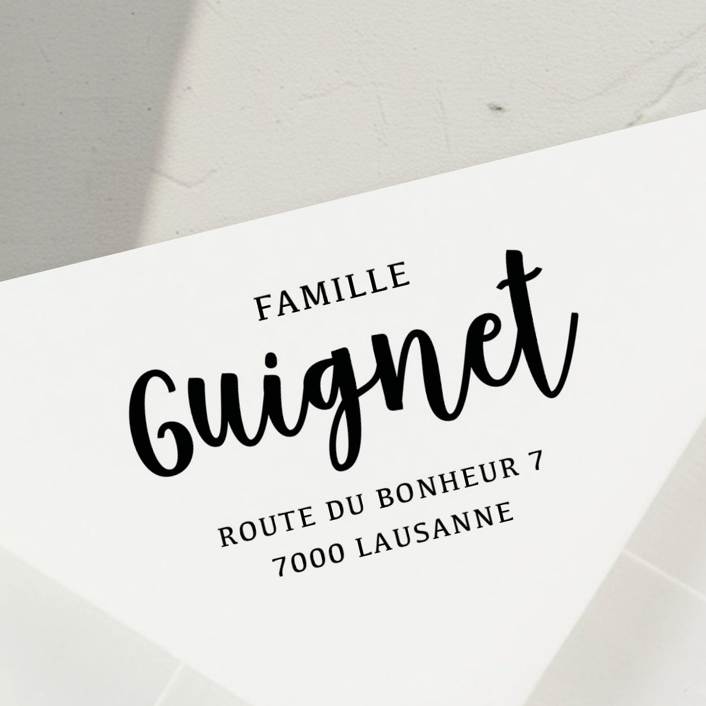 Tampon à personnaliser avec adresse modèle 8