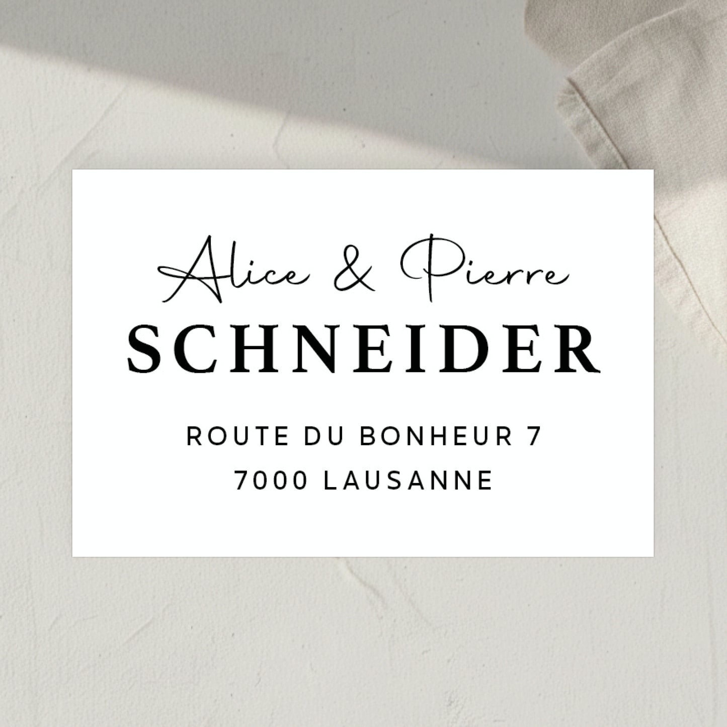 Tampon à personnaliser avec adresse modèle 2