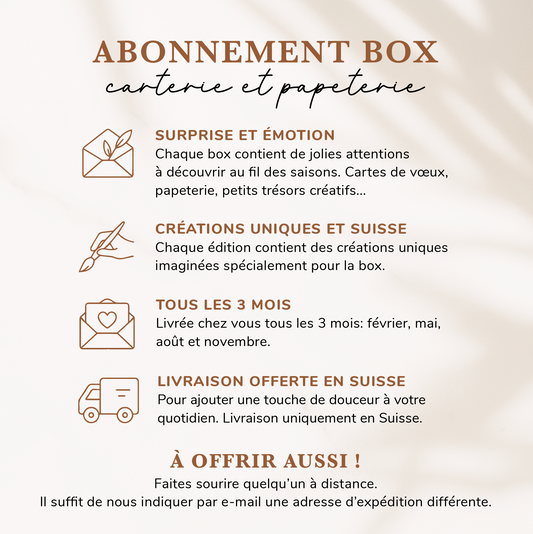 Box SEVEN PAPER Karten &amp; Briefpapier - Abonnement