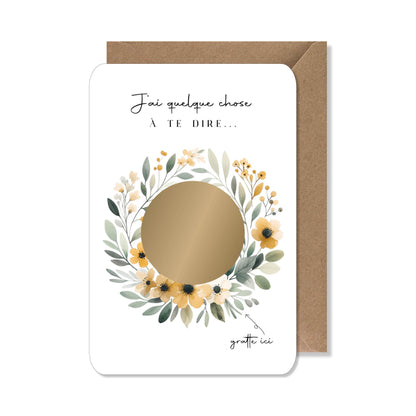 Carte à gratter annonce - tata