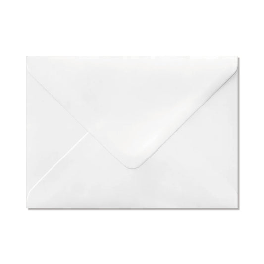 5 enveloppes blanche C6