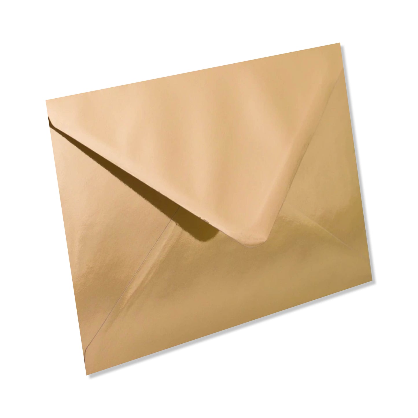 10 Enveloppes doré miroir C6