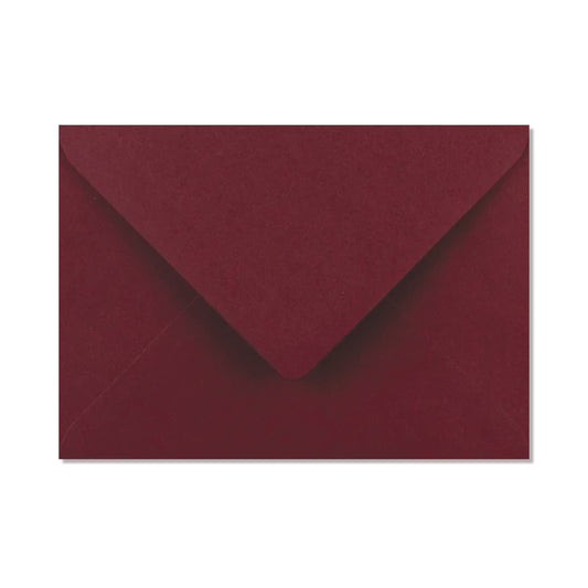 10 Enveloppes bordeaux C6