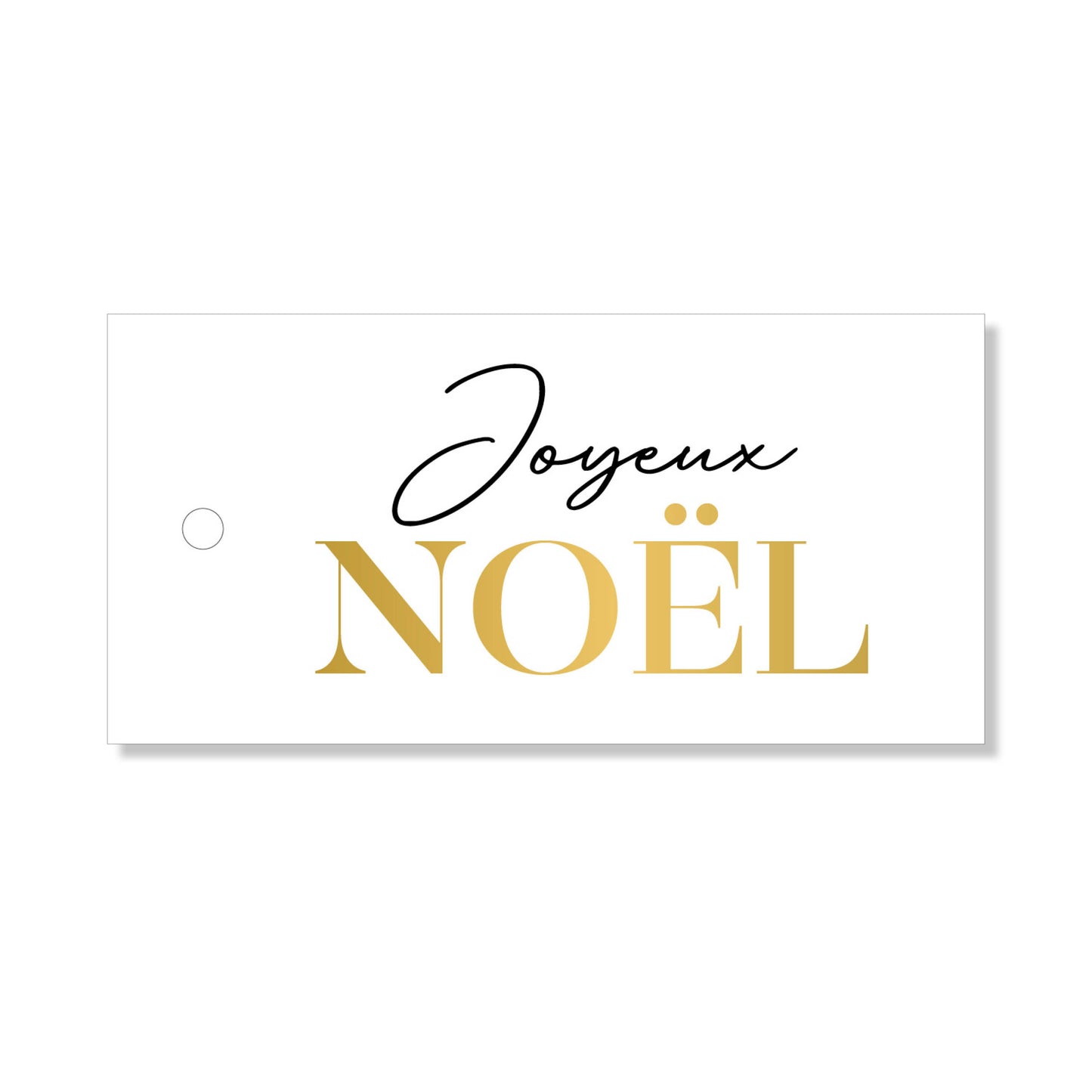 Lot de 6 étiquette "joyeux Noël" OR