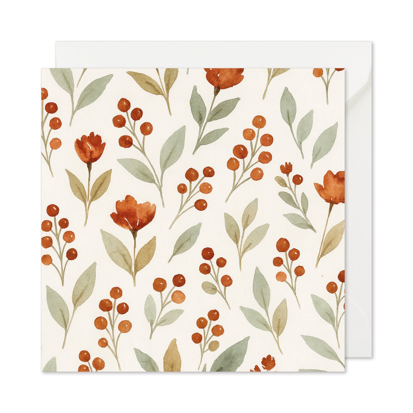 Aquarell-grüne "alles Gute zum Geburtstag" quadratische Grußkarte