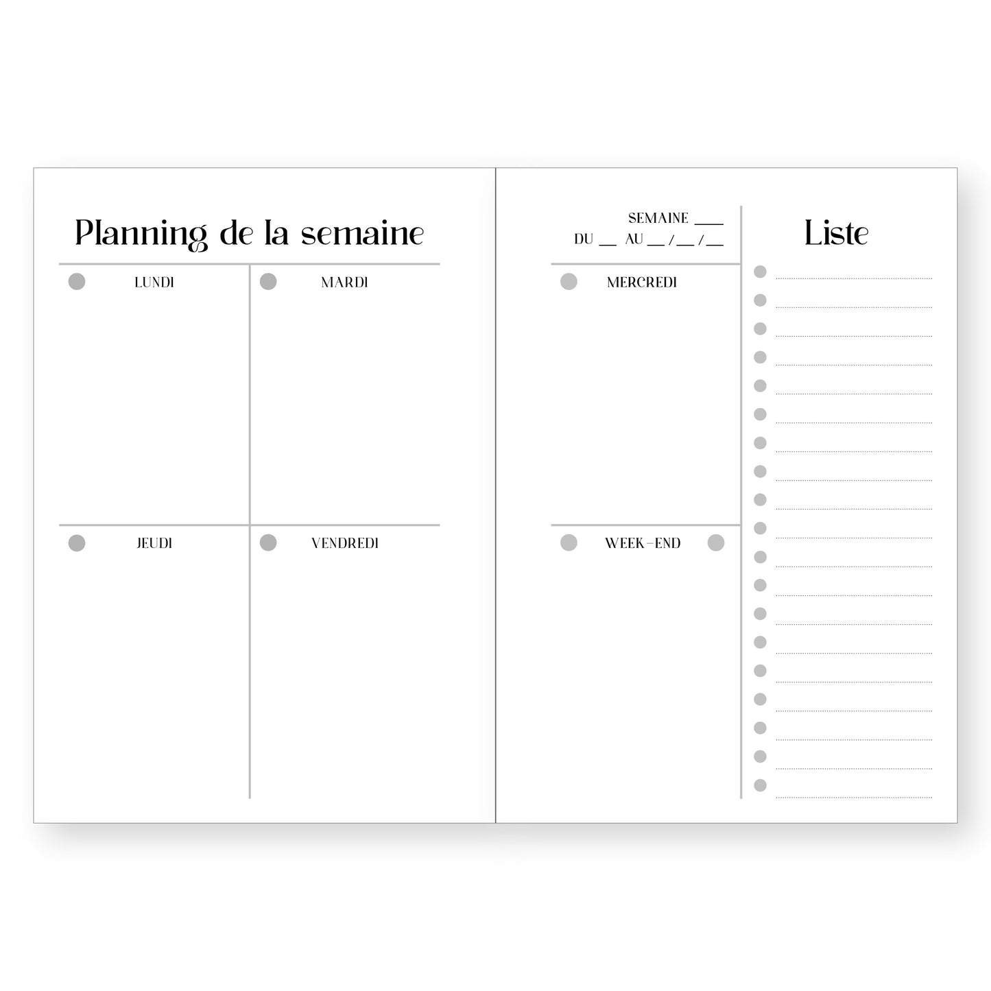 Agenda perpétuel pastel- 120 pages