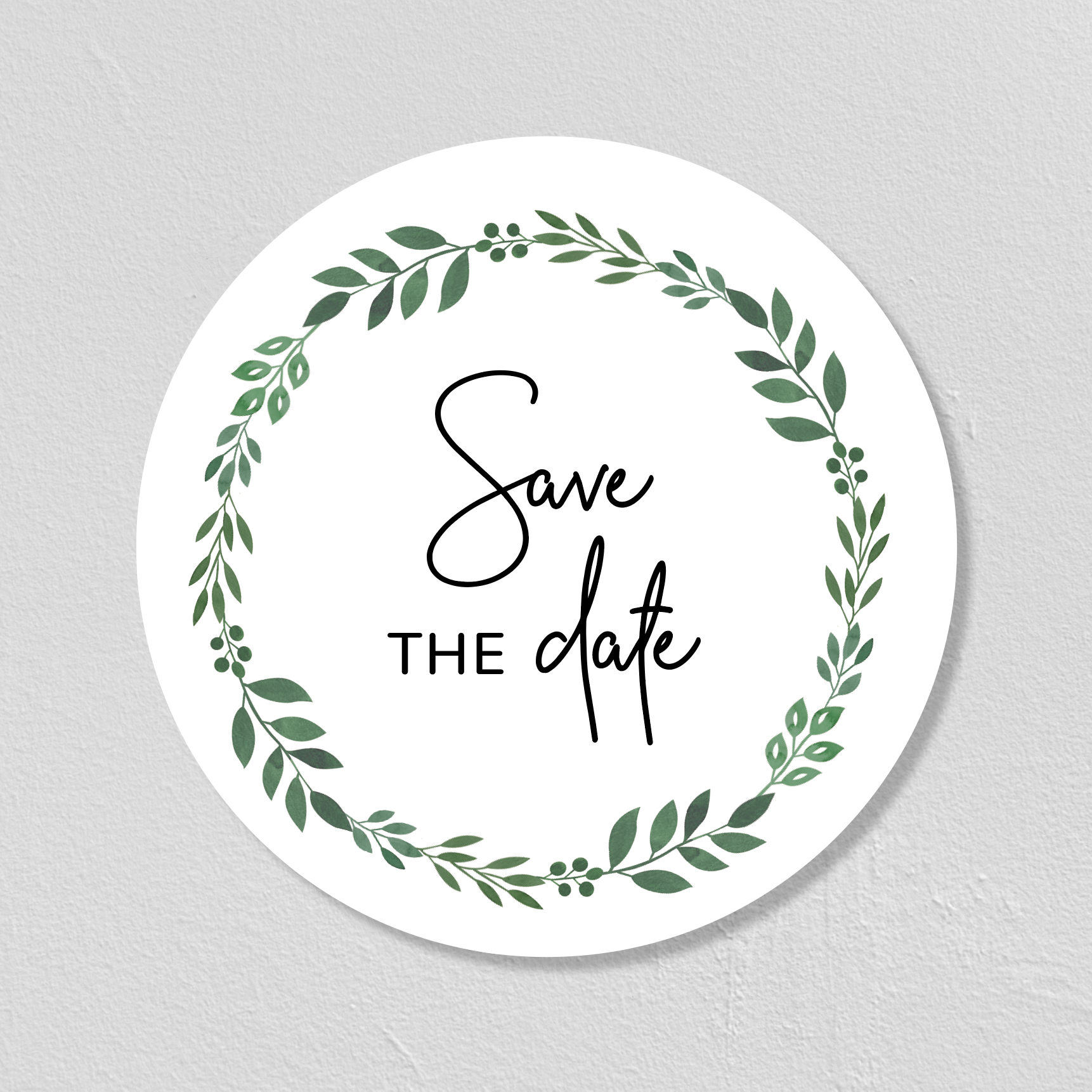 STICKERS "SAVE THE DATE" 5CM - SEVEN PAPER