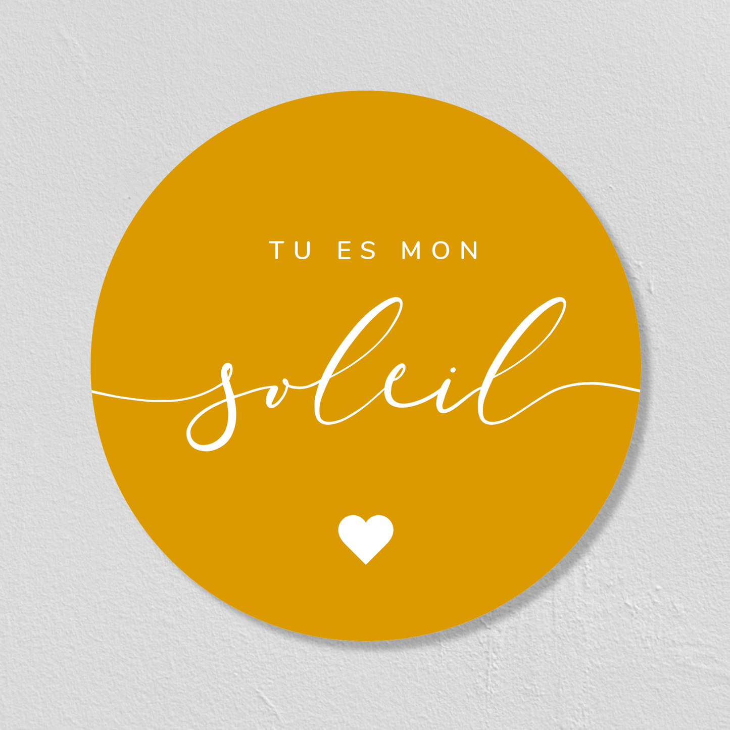 STICKERS ‘TU ES MON SOLEIL’ 5CM - SEVEN PAPER