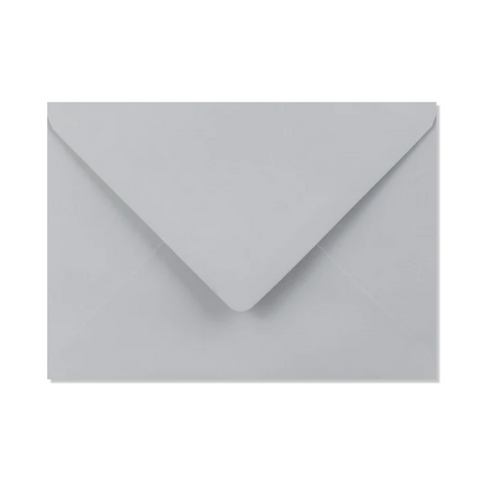 10 enveloppes gris clair C6