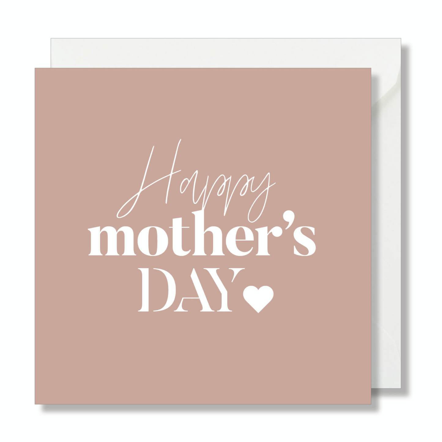 Carte de vœux carrée "happy mother's day"