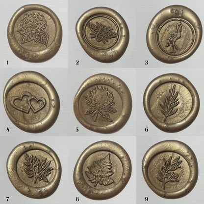 Cachets de cire – motif au choix (min. 40 pièces)