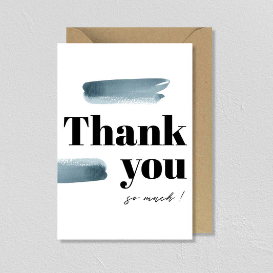 CARTE DE VŒUX OSLO "THANK YOU SO MUCH" - SEVEN PAPER