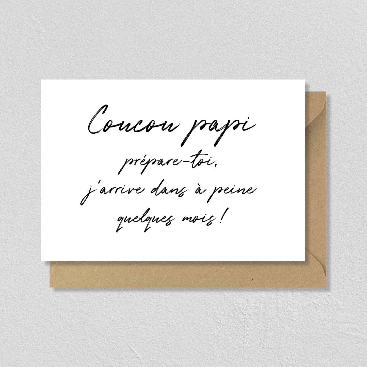 CARTE DE VŒUX "COUCOU PAPI" - SEVEN PAPER