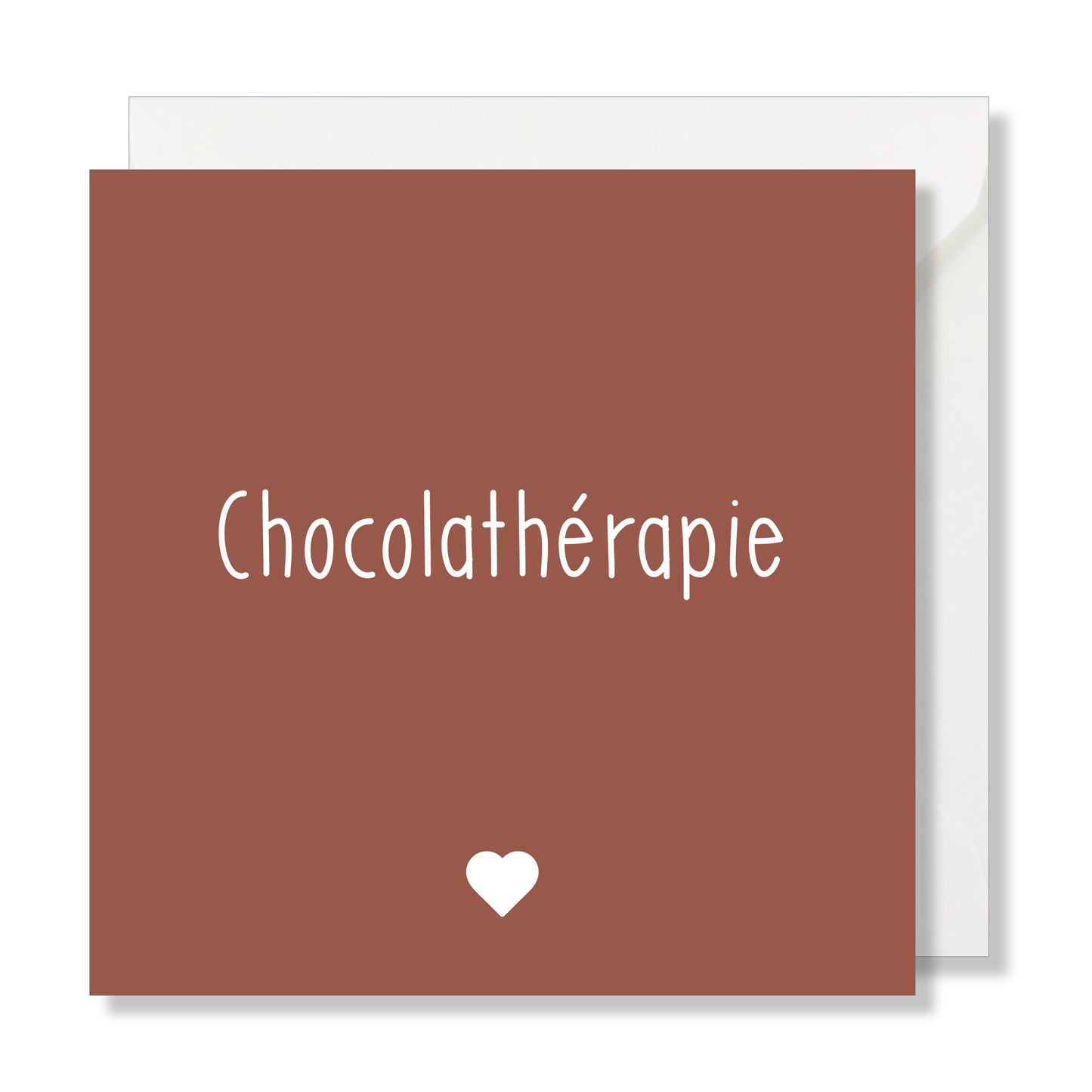 Schokoladen-Therapie-Quadrat-Gruß-Karte