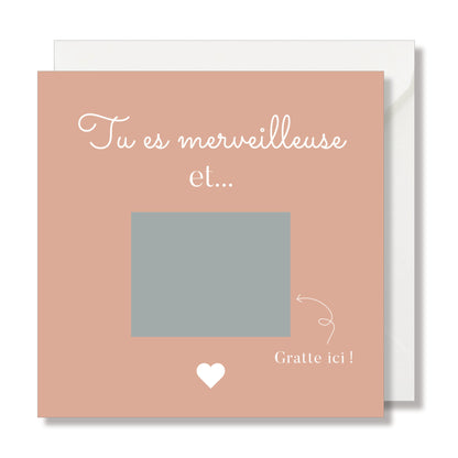 Rubbelkarte "scratch me" Aquarellpate