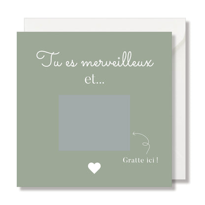Rubbelkarte "scratch me" Aquarellpate