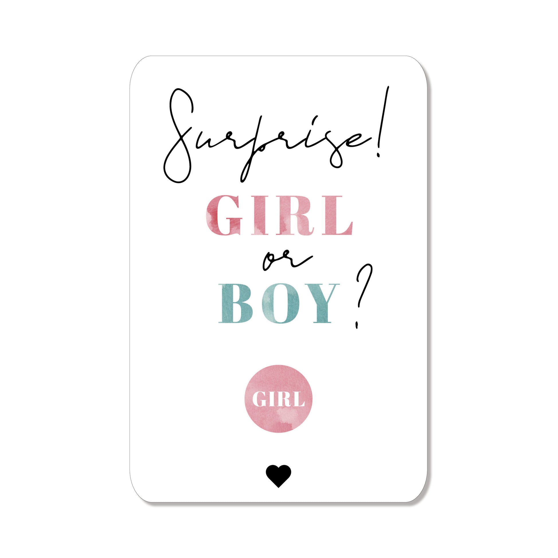 Annonce sexe bébé originale, carte à gratter numérique fille ou garçon