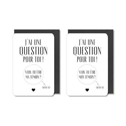 Hochzeitsrubbelkarte - mein Zeuge 