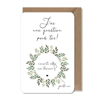 Hochzeitsrubbelkarte - mein Zeuge 