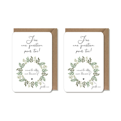 Hochzeitsrubbelkarte - mein Zeuge 