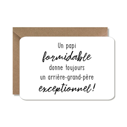 Carte annonce grossesse ‘arrière-grand-père’