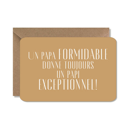 Carte annonce originale grossesse - papi, moutarde
